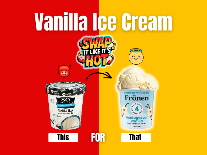 Vanilla Ice Cream Swap: This for That (Without the “Why Am I So Bloated?” After)